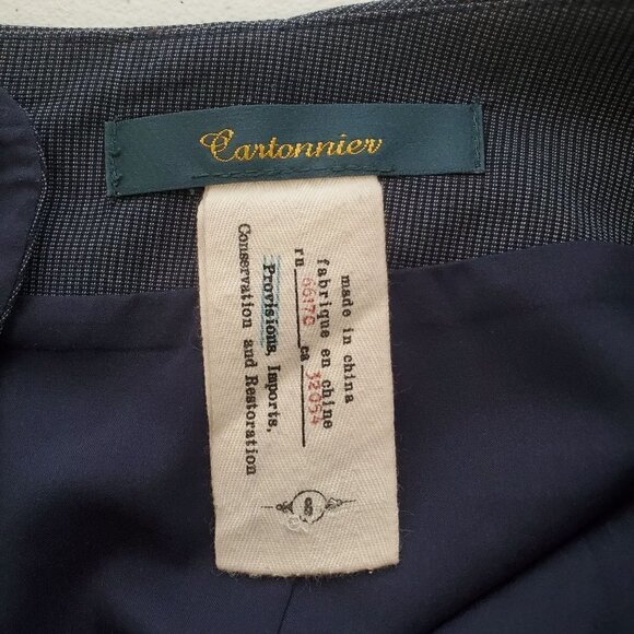 Cartonnier‎ 8 Ruched Charcoal Gray Pencil Skirt Lined Back Zip Back Slit - Picture 3 of 9